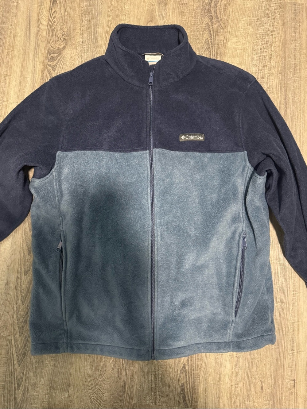 Columbia Navy and Light Blue Fleece Jacket